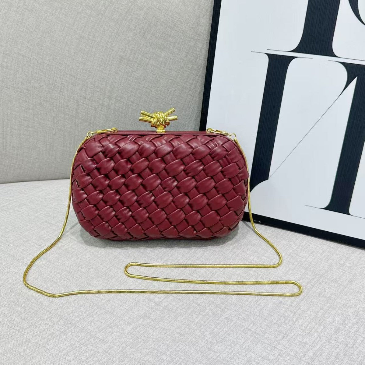 burgundy microfiber leather box bags,women,front