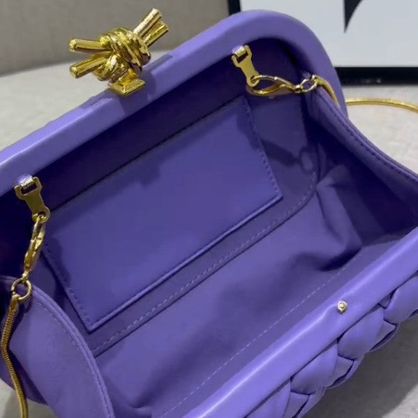purple microfiber leather box bags,women,inner