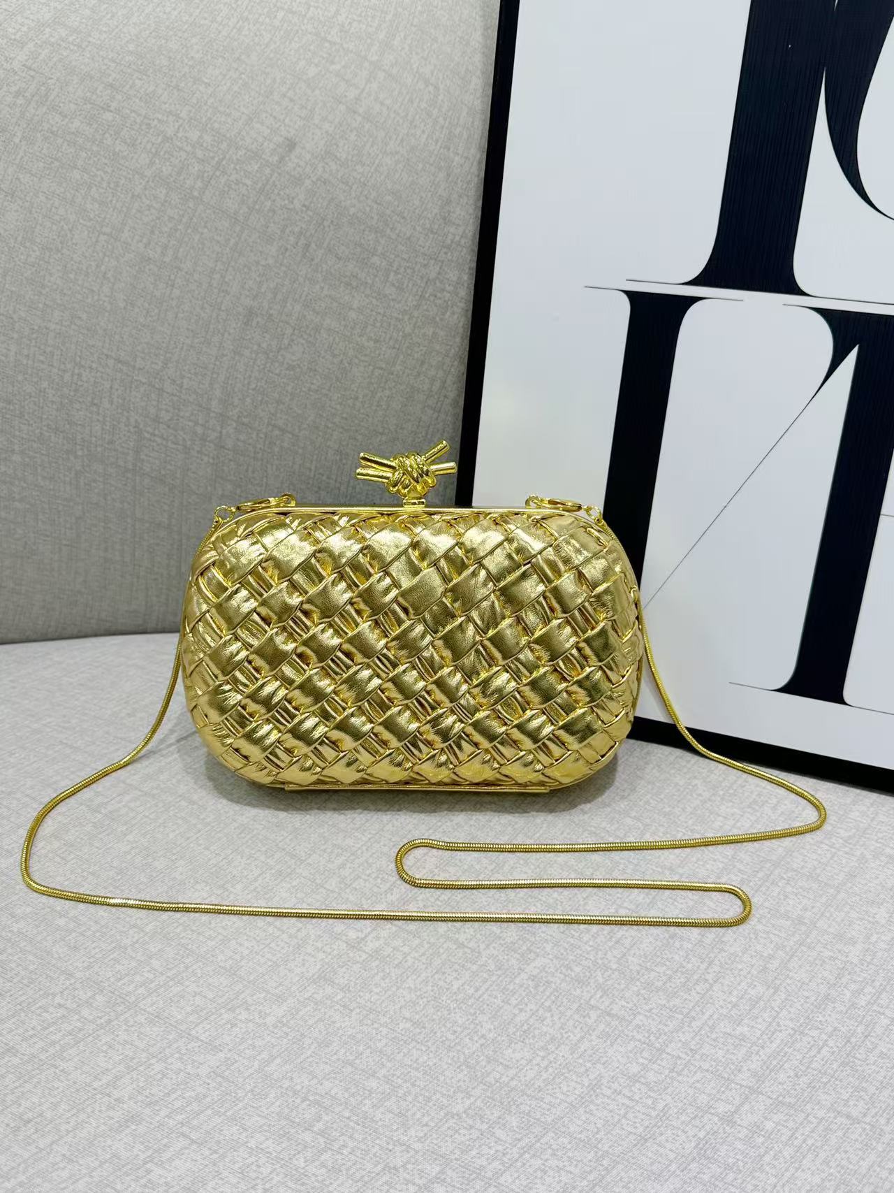 gold microfiber leather box bags,women,front
