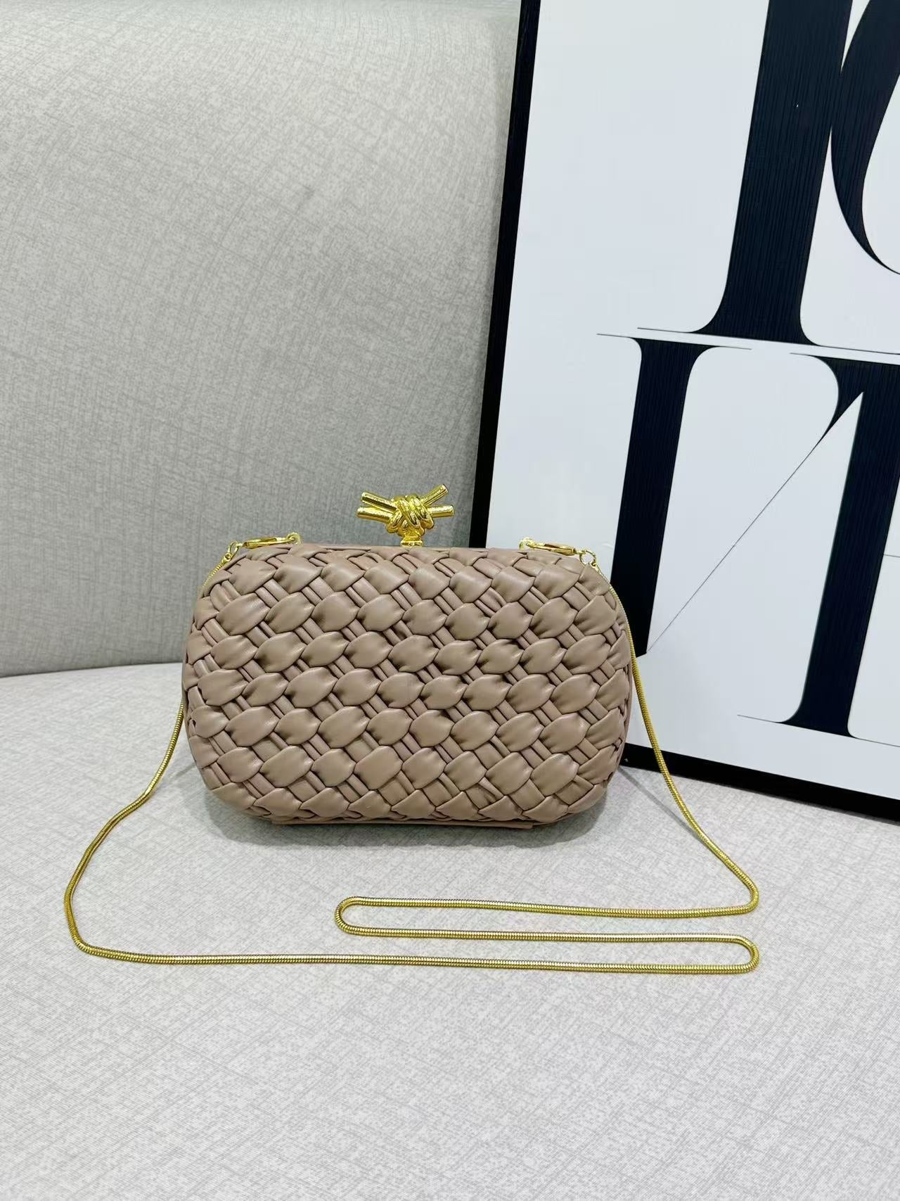khaki microfiber leather box bags,women,front