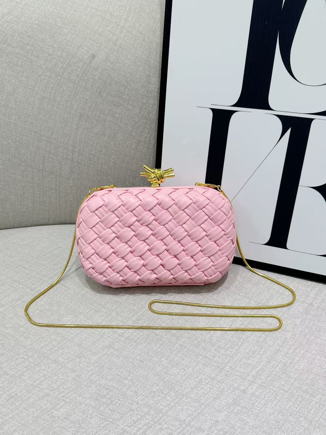 pink microfiber leather box bags,women,front