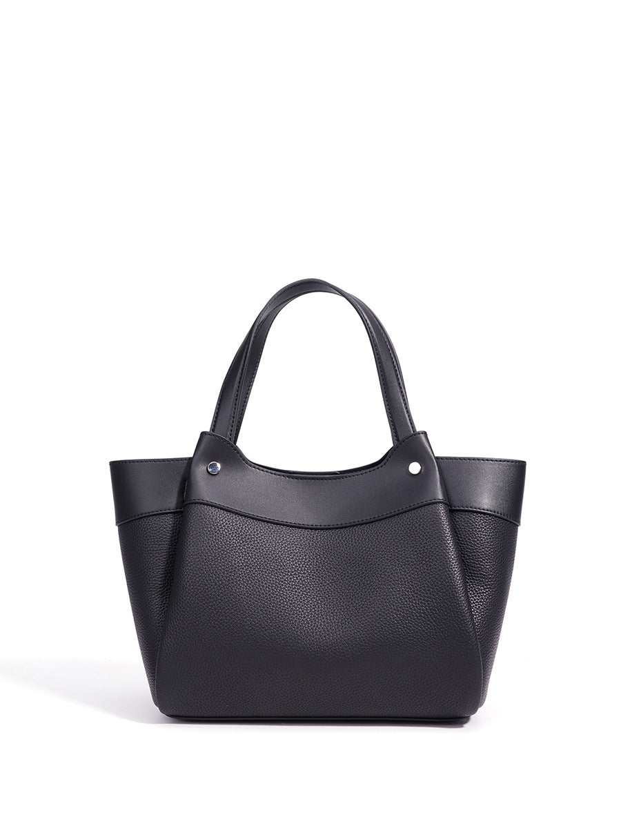 black fanlosn leather bucket handbags,women,front