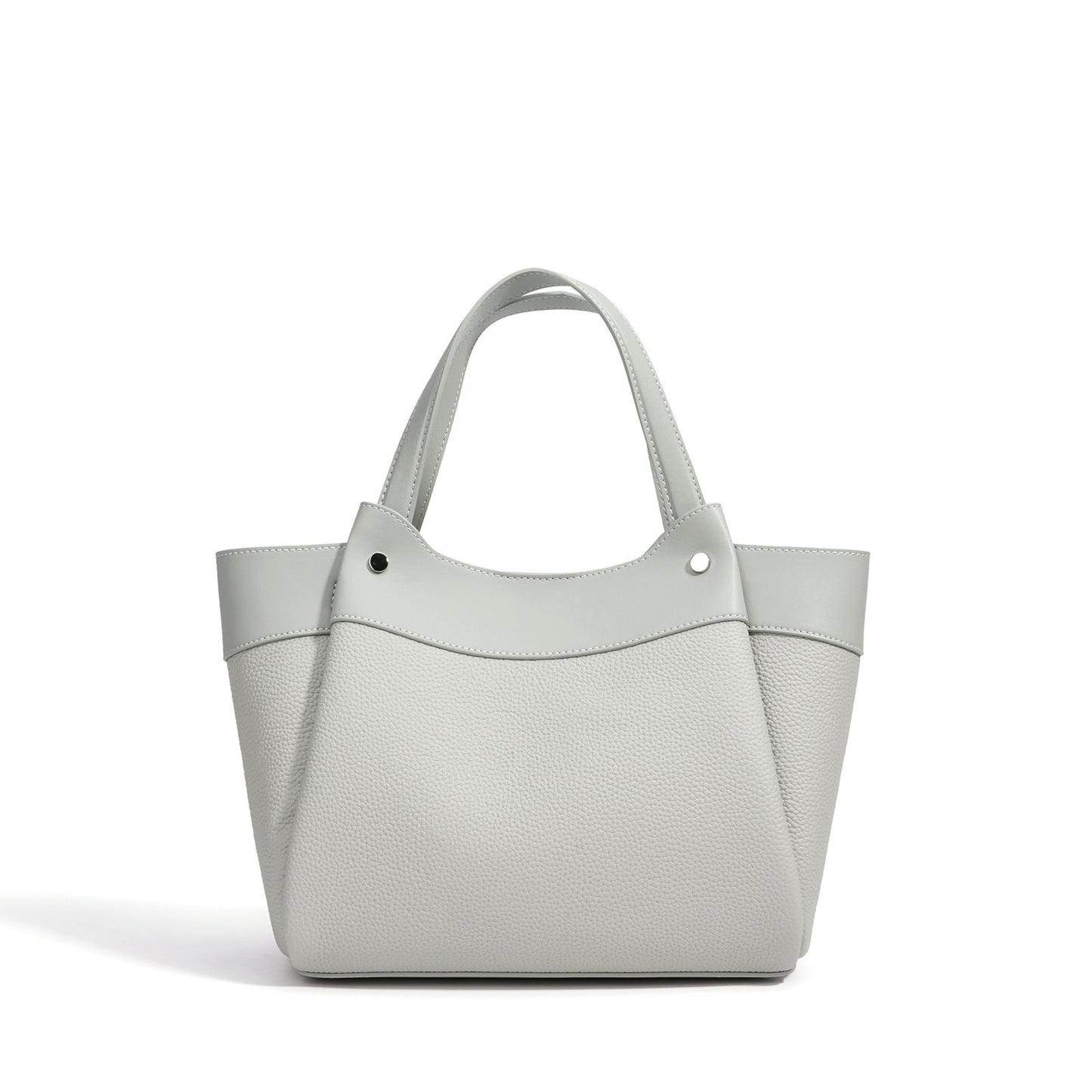 light gray fanlosn leather bucket handbags,women,front