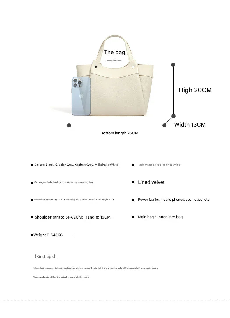 white fanlosn leather bucket handbags,women,dimensions