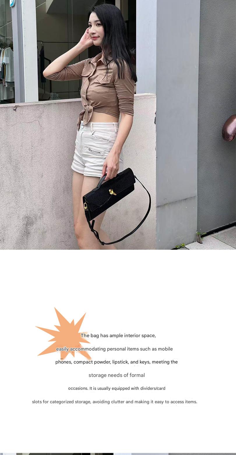 black fanlosn rhinestone clutch evening bag,women,model display