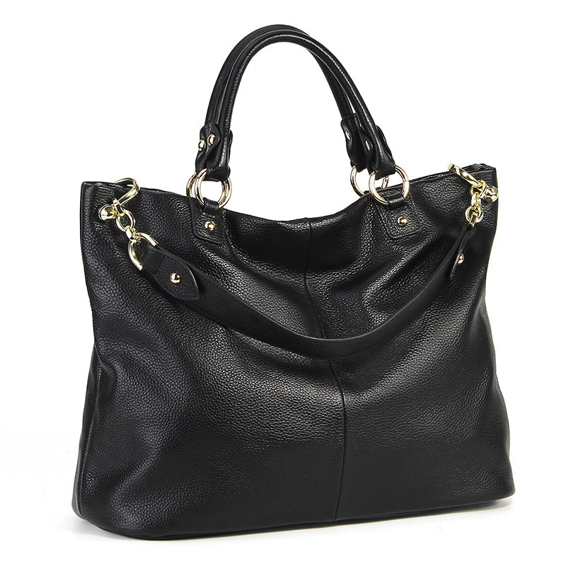fanlosn black leather crossbody handbag,women,front
