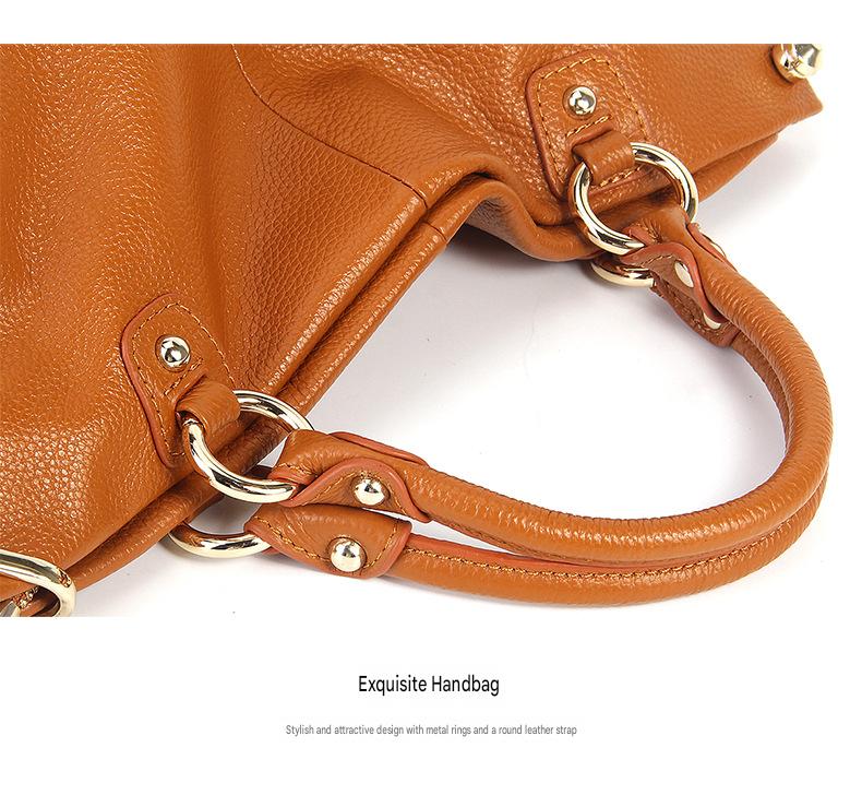 fanlosn yellow ochre leather crossbody handbag,women,detail 04