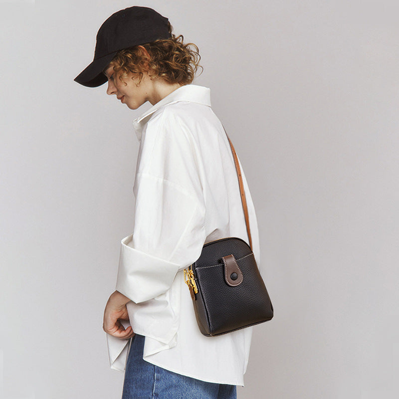 fanlosn blacki black phone crossbody bag,women,model display