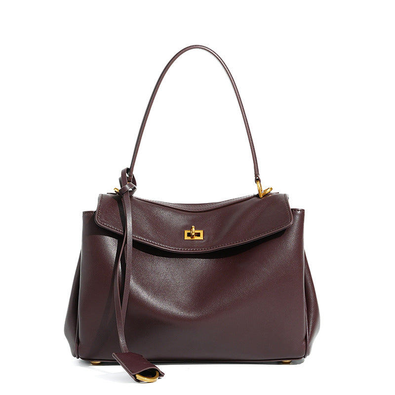 coffee leather big size handbags,women,front