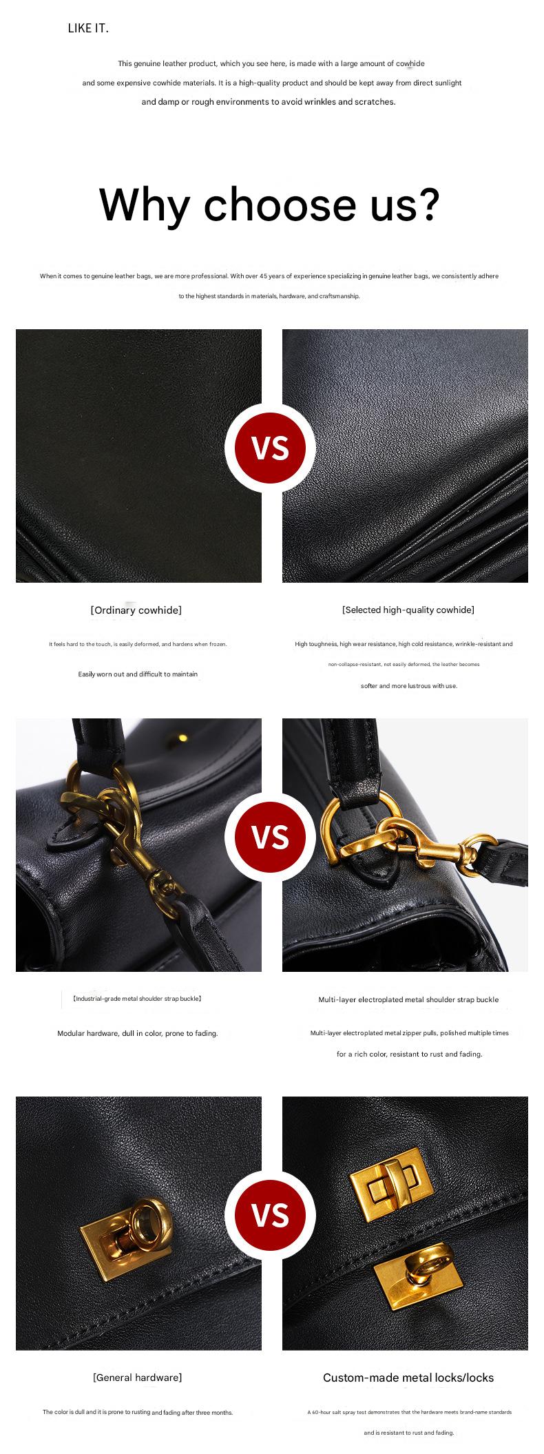 black leather handbags,women,detail 02