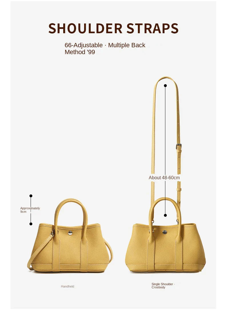 yellow fanlosn leather mini garden bag,women,detail 04