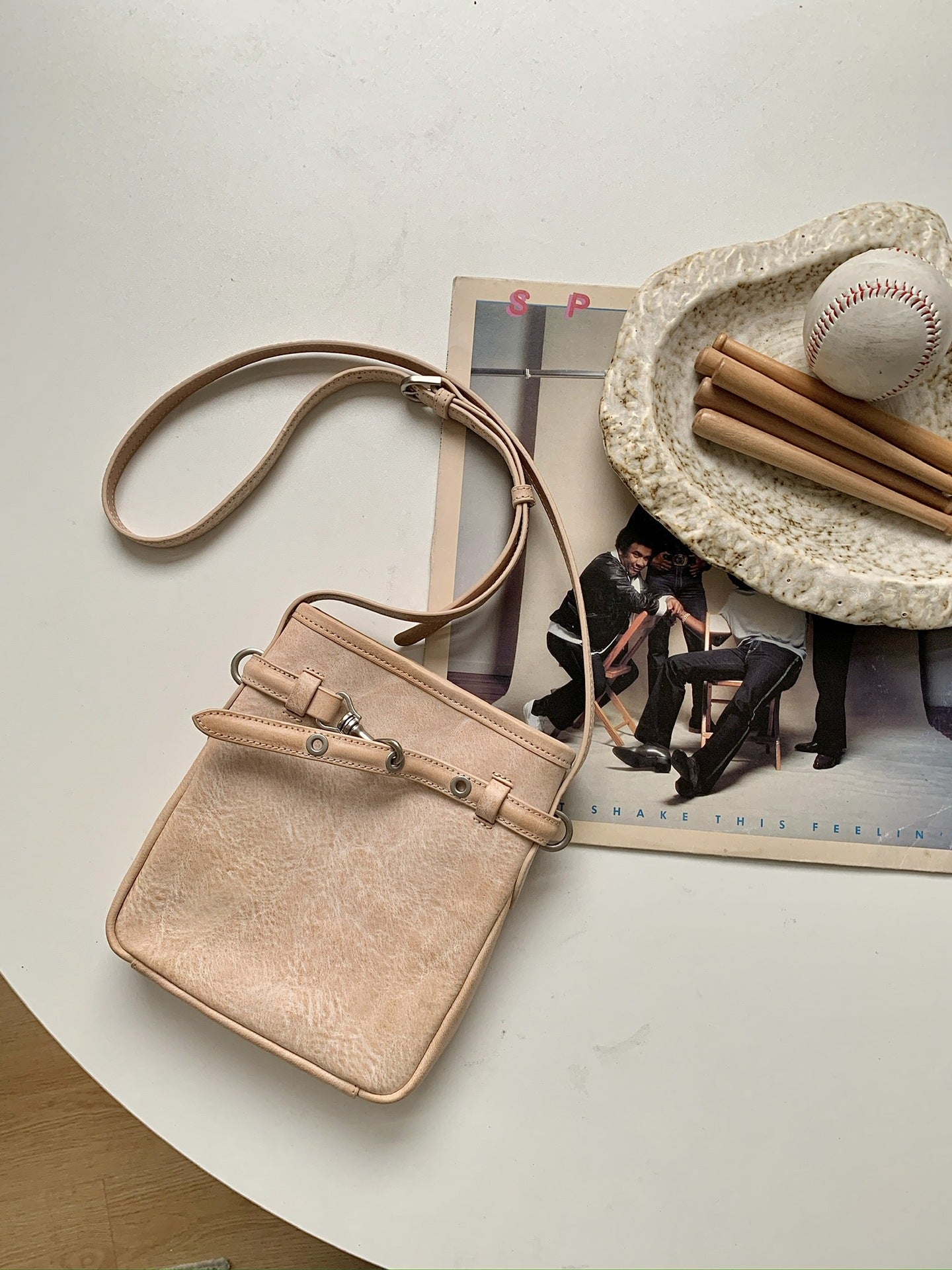 fanlosn skin color leather phone purse crossbody,women,front