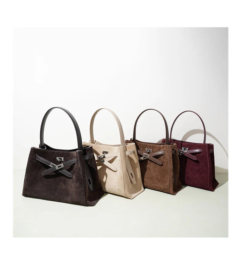 coffee suede leather purses and handbags,women,color display