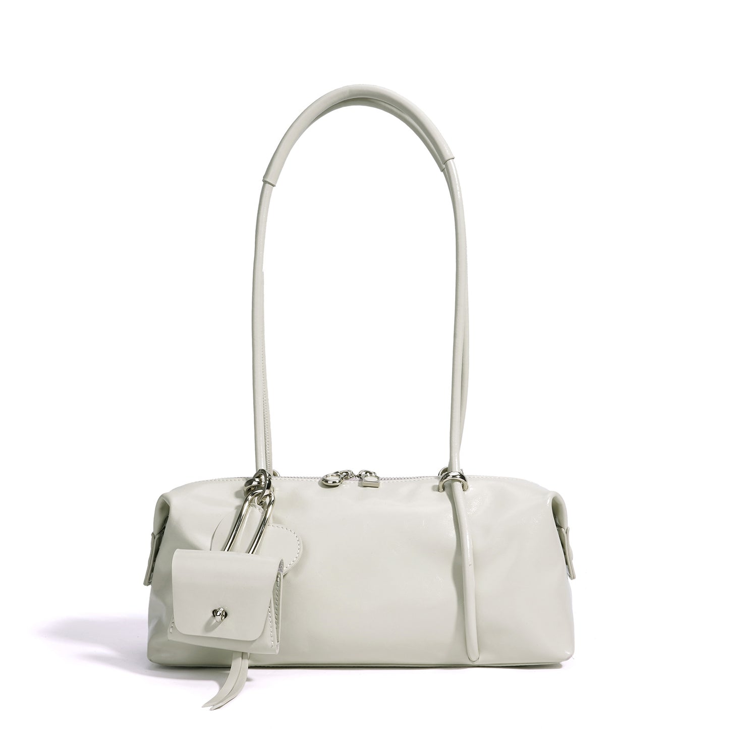 fanlosn lime white leather small shoulder bag,women,detail