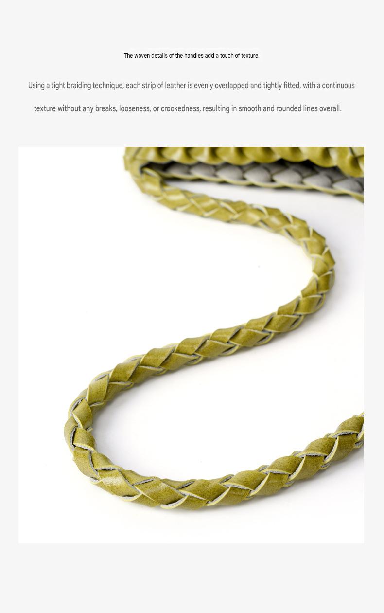 fanlosn lemon yellow pu woven shoulder bag,women,detail 03