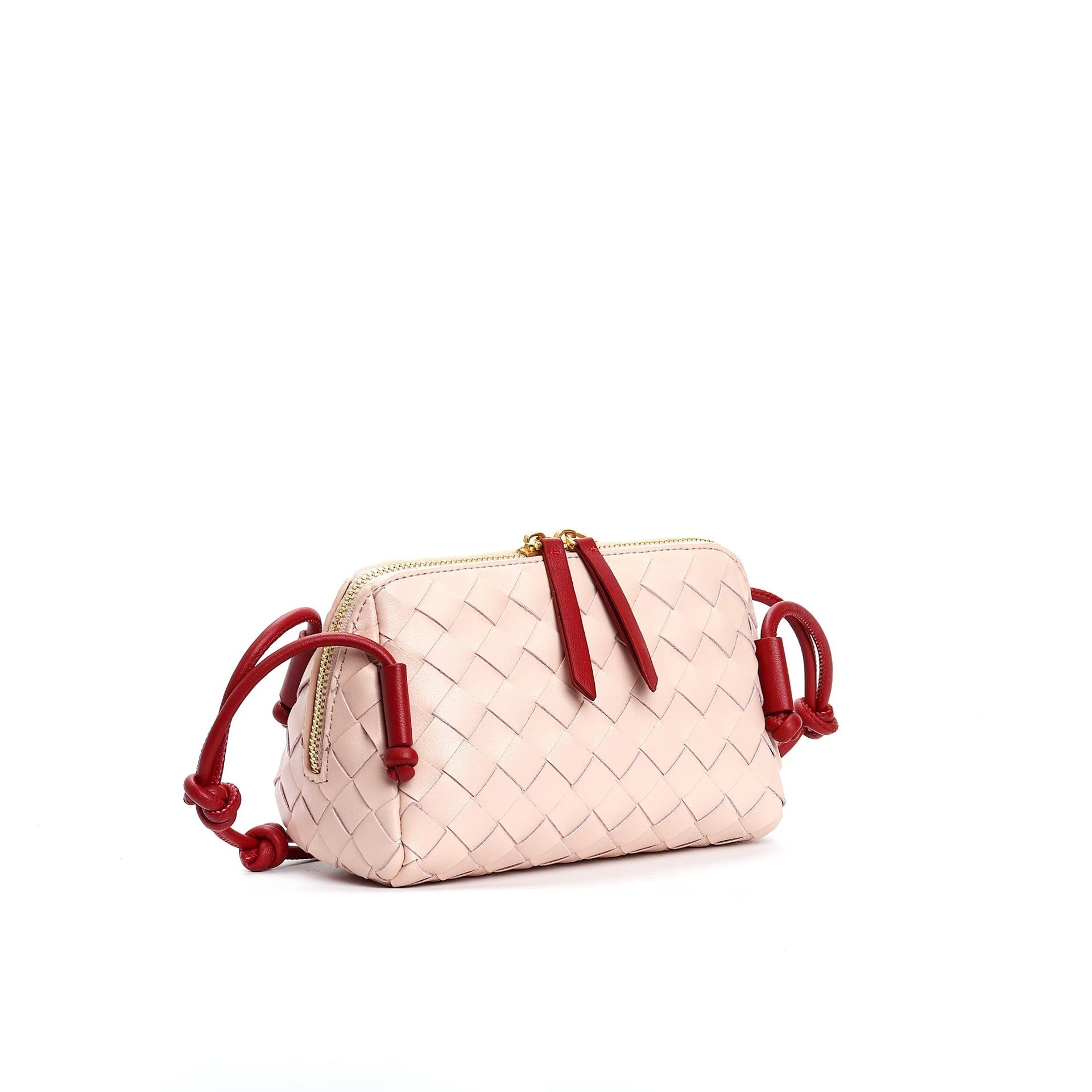 pink leather small square shoulder bag,women,front