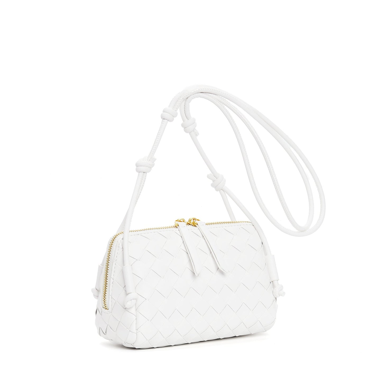 white leather small square shoulder bag,women,front