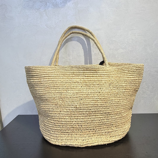 fanlosn beige raffia tote bag,women,front