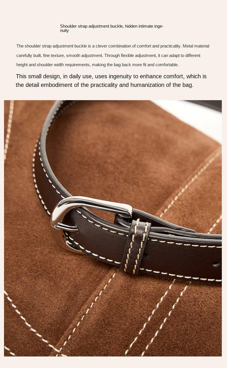 brown fanlosn suede underarm bag,women,detail 03