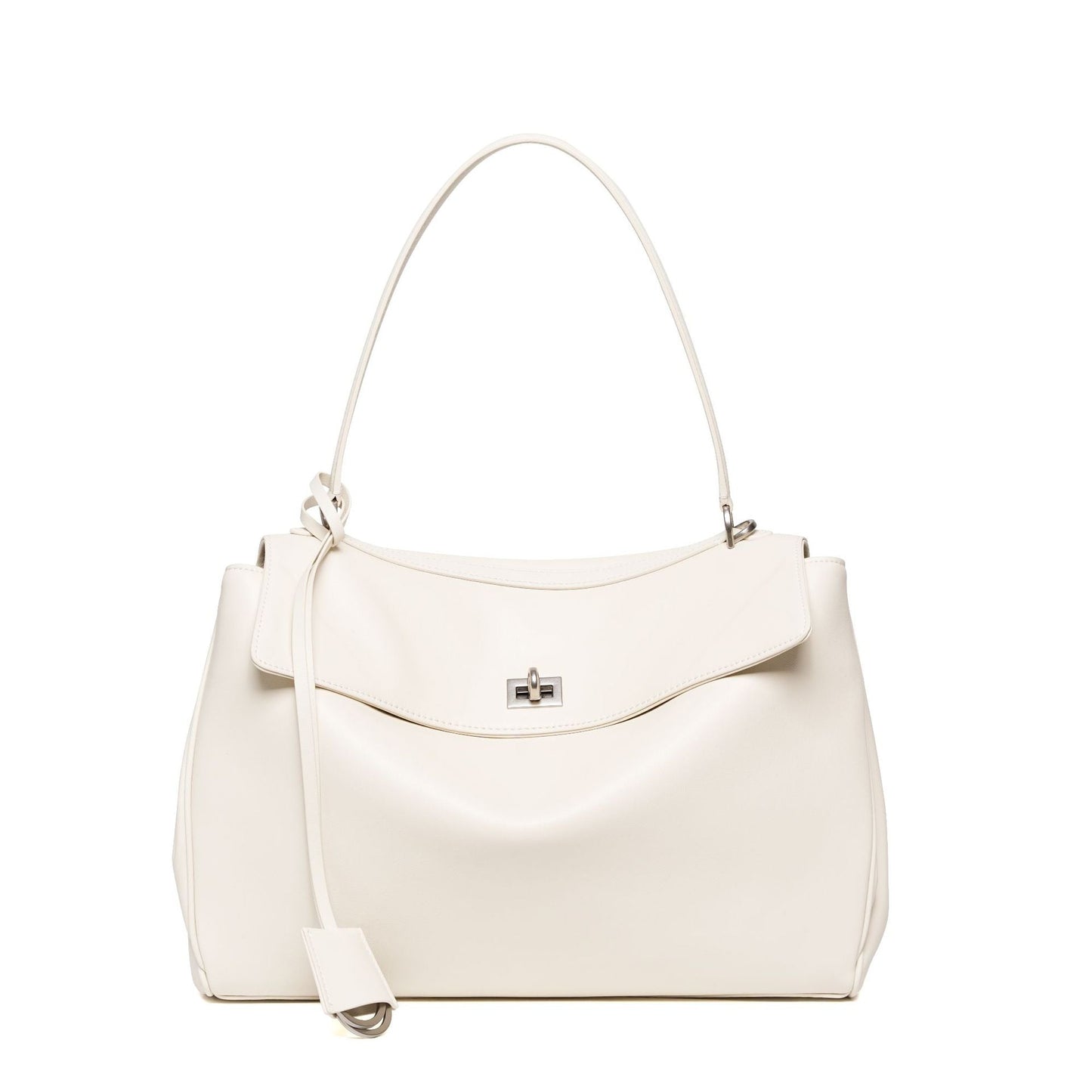 white leather big size handbags,women,front